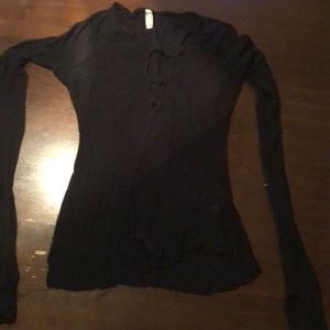 Black tight cute long sleeve